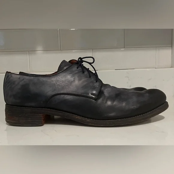 A Diciannoveventitre A1923 black horse leather derby shoes hide-m | A DICIANNOVEVENTITRE A1923 Derby Shoe 033N main image 2